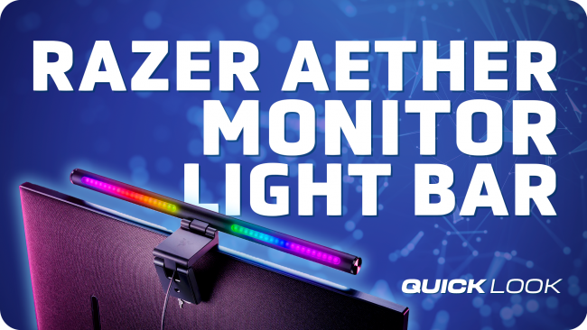 Die Razer Aether Monitor Light Bar bringt noch mehr RGB in dein Setup